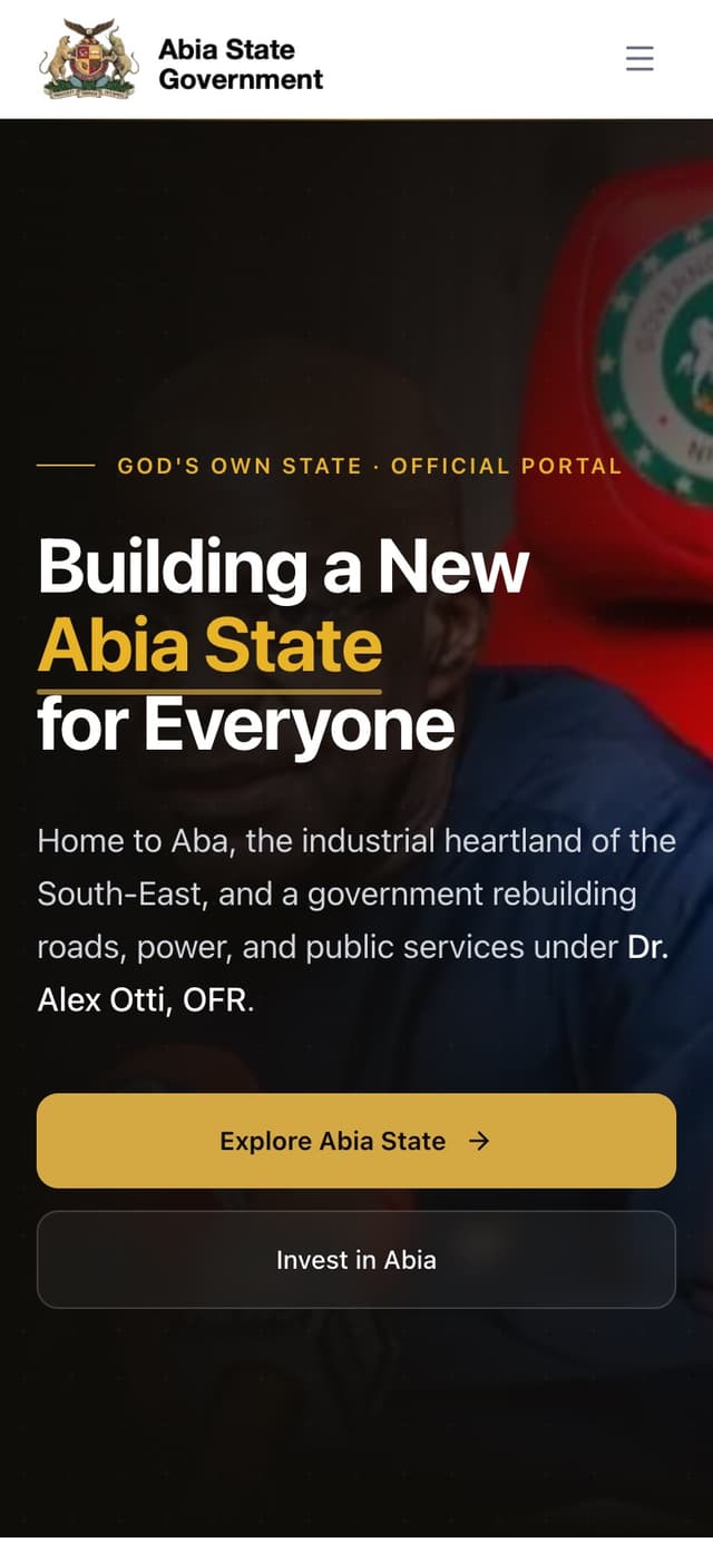 Abia State Government mobile screenshot
