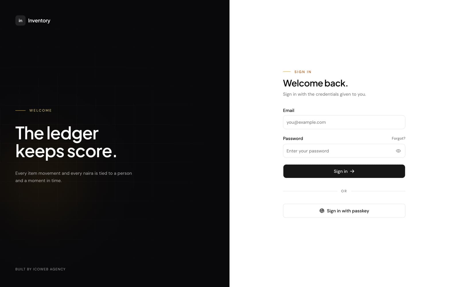 Retail Inventory & POS Platform website screenshot