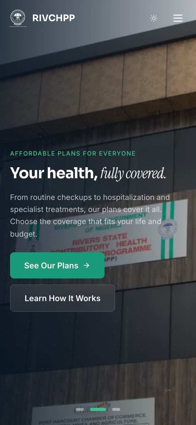 RIVCHPP, Rivers State Government mobile screenshot